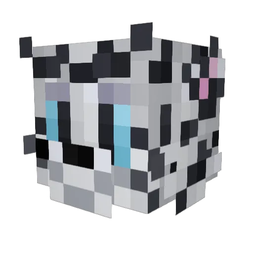 Xnz_1 Minecraft avatar head, 3D render