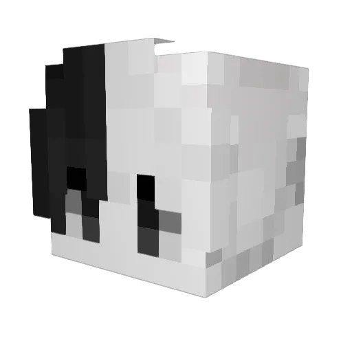 XoApollo_ Minecraft avatar head, 3D render