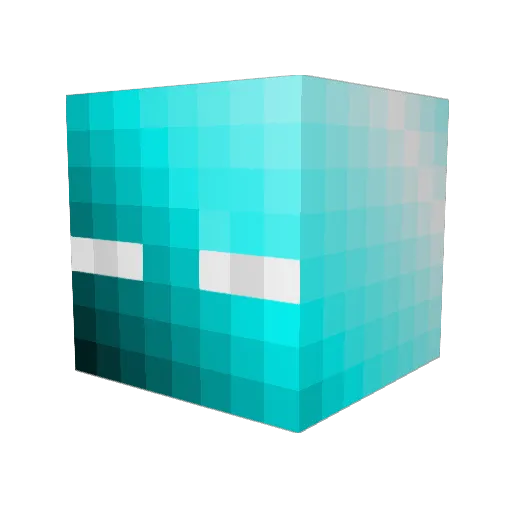 XoRetired Minecraft avatar head, 3D render