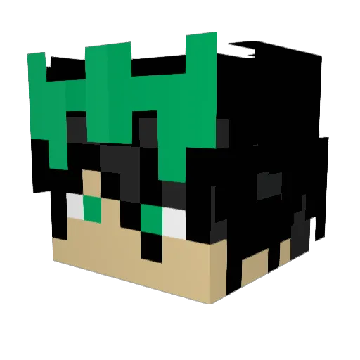 XoSkeLeToNNN Minecraft avatar head, 3D render