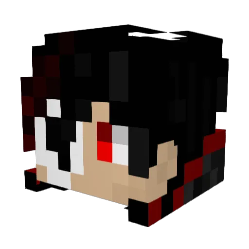 XoVula Minecraft avatar head, 3D render