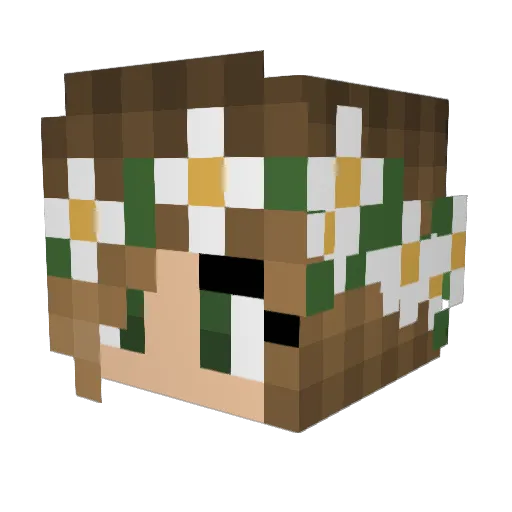 XoXJeanneXoX Minecraft avatar head, 3D render