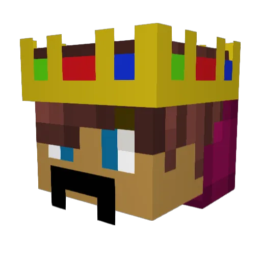Xo_Akari_Xo Minecraft avatar head, 3D render