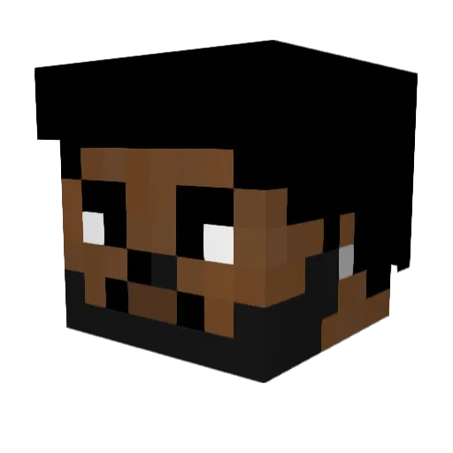 Xo_Koa Minecraft avatar head, 3D render