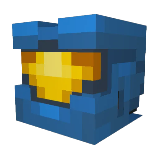 Xo_Nebula Minecraft avatar head, 3D render