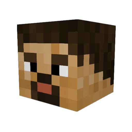 XoaOnline Minecraft avatar head, 3D render