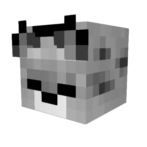 Xobia Minecraft avatar head, 3D render