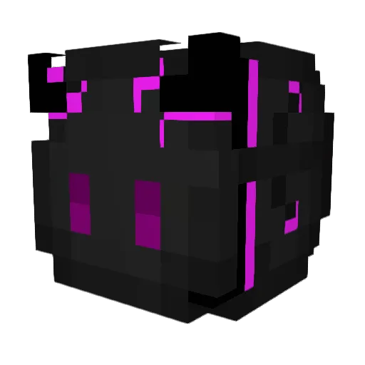Xobit Minecraft avatar head, 3D render