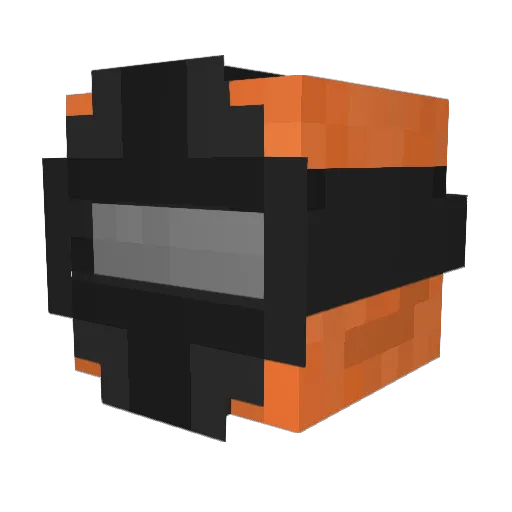 Xodabeef Minecraft avatar head, 3D render