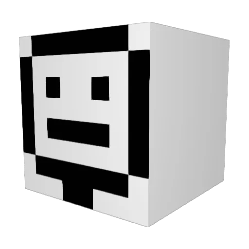 Xodam Minecraft avatar head, 3D render