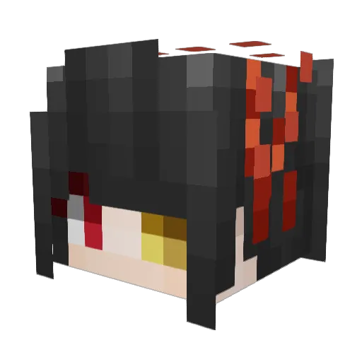 Xodse Minecraft avatar head, 3D render