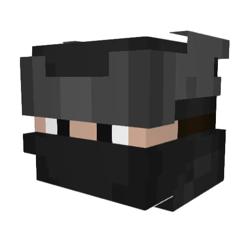 XoeynoN Minecraft avatar head, 3D render
