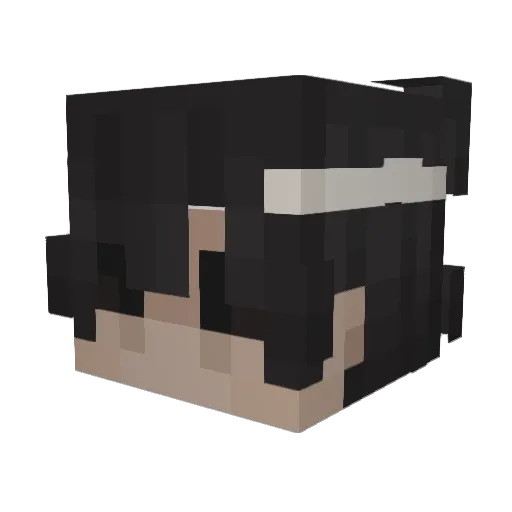 Xofate Minecraft avatar head, 3D render