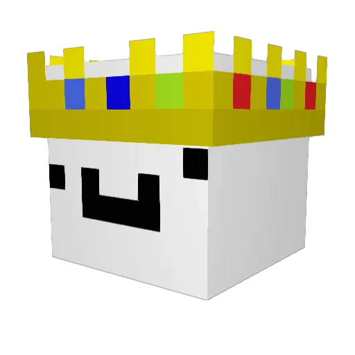 Xofrax Minecraft avatar head, 3D render