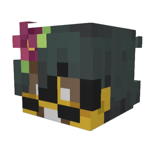 Xoguartz Minecraft avatar head, 3D render