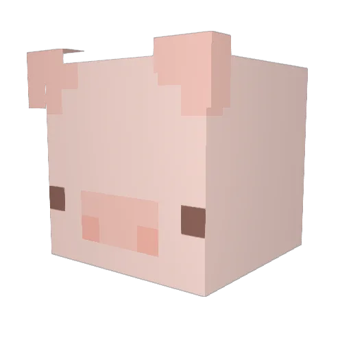 Xoji Minecraft avatar head, 3D render
