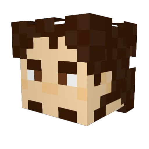 XolBeast Minecraft avatar head, 3D render