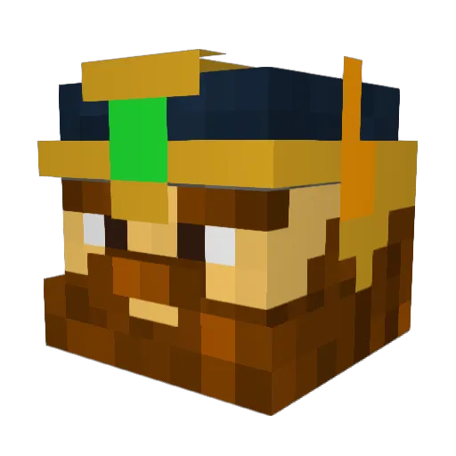 Xoleder Minecraft avatar head, 3D render