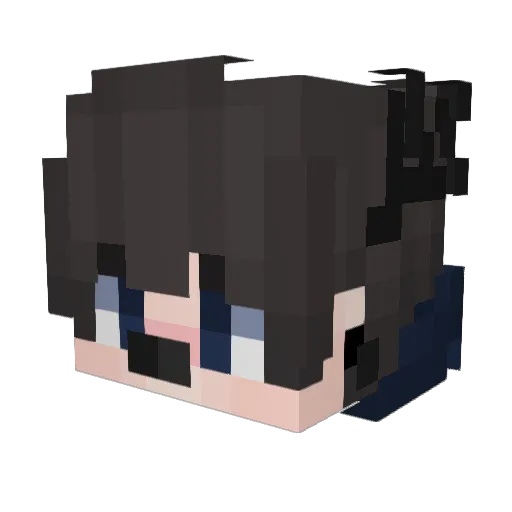 Xoliiiath Minecraft avatar head, 3D render