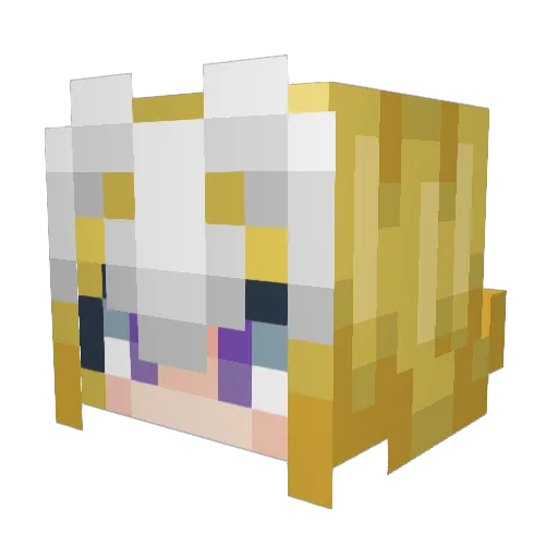 Xolinnax Minecraft avatar head, 3D render