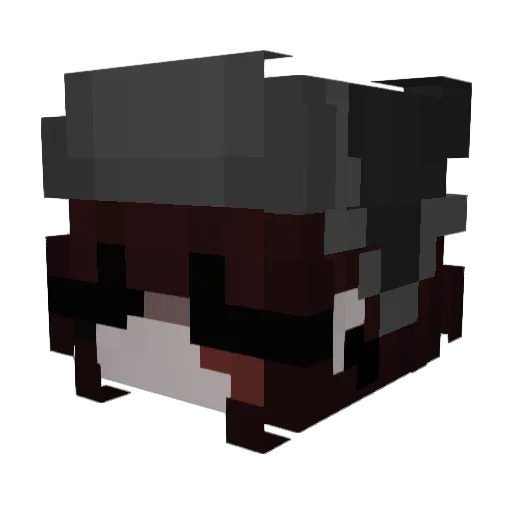 Xomadiosnxo Minecraft avatar head, 3D render