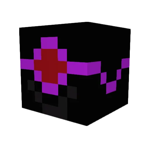 Xombine Minecraft avatar head, 3D render