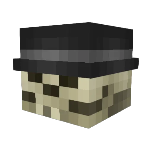 Xonbi Minecraft avatar head, 3D render