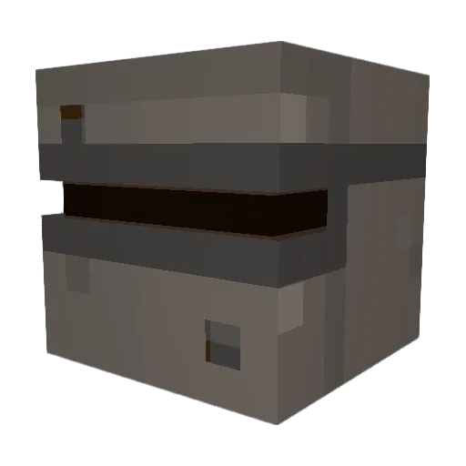 XoniX Minecraft avatar head, 3D render