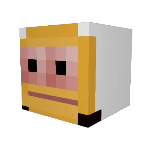 Xonicstar Minecraft avatar head, 3D render