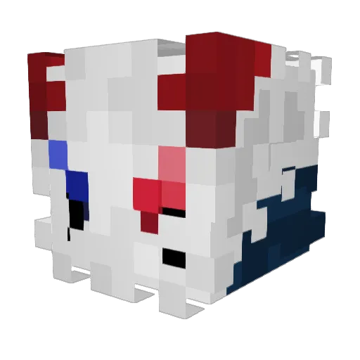 Xoniver Minecraft avatar head, 3D render