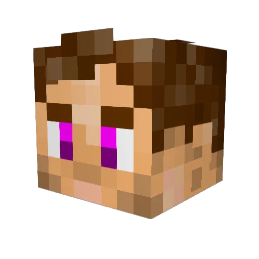 Xonodo Minecraft avatar head, 3D render