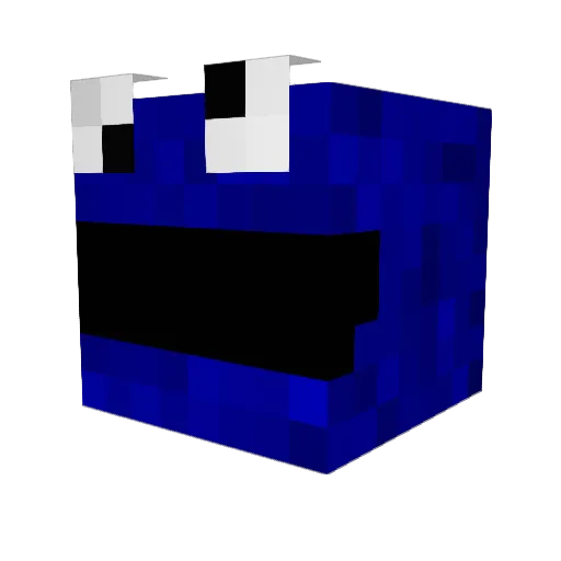 Xont Minecraft avatar head, 3D render