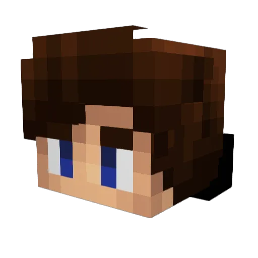 XontPL Minecraft avatar head, 3D render