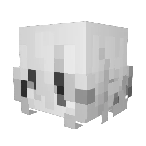 Xontay Minecraft avatar head, 3D render