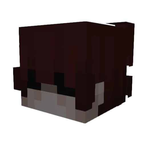 XooTick Minecraft avatar head, 3D render
