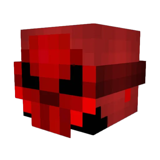 Xoonz Minecraft avatar head, 3D render