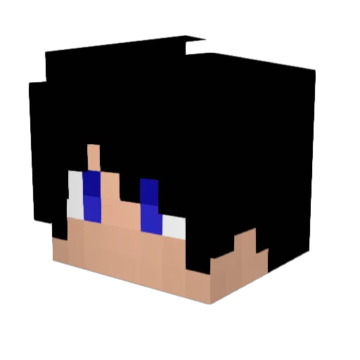 Xorffe Minecraft avatar head, 3D render