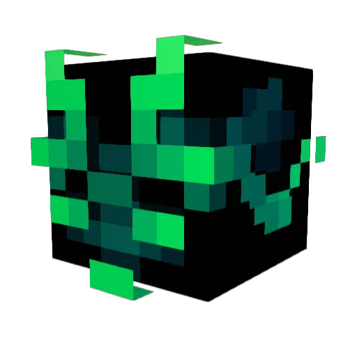 Xorloth Minecraft avatar head, 3D render