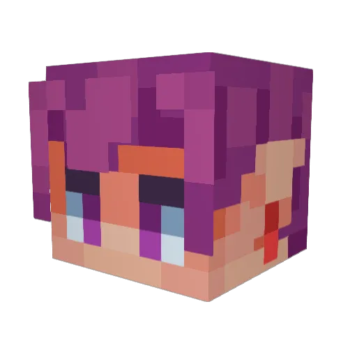 Xornoth Minecraft avatar head, 3D render