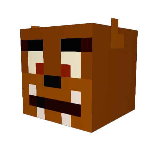Xornyy Minecraft avatar head, 3D render