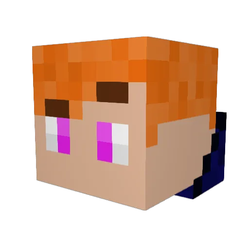 XorosUS Minecraft avatar head, 3D render