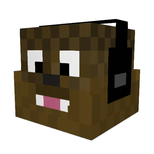XorumePlays Minecraft avatar head, 3D render