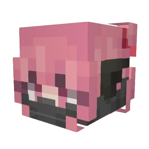 Xoryki Minecraft avatar head, 3D render