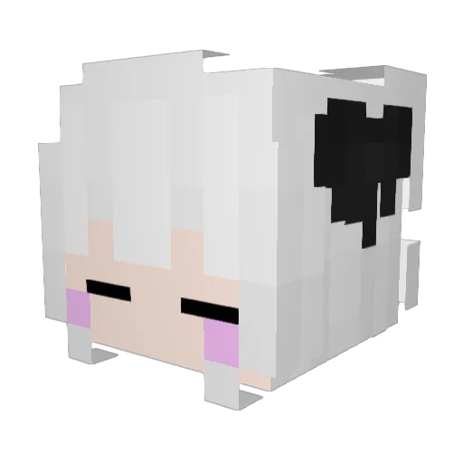 XosshyDong Minecraft avatar head, 3D render