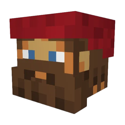 Xotasun Minecraft avatar head, 3D render