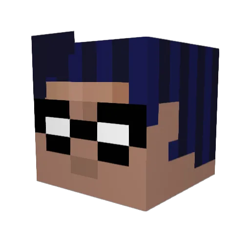 XoticKiller Minecraft avatar head, 3D render