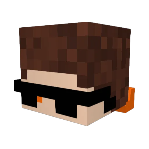 XotticChriss Minecraft avatar head, 3D render