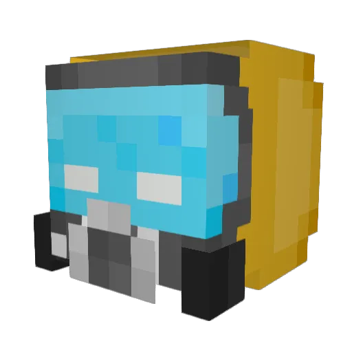 Xottl Minecraft avatar head, 3D render