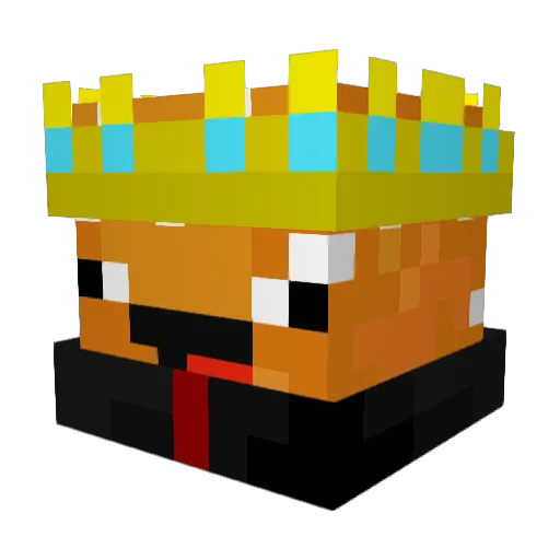 Xotyac Minecraft avatar head, 3D render
