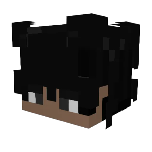 Xoudy Minecraft avatar head, 3D render